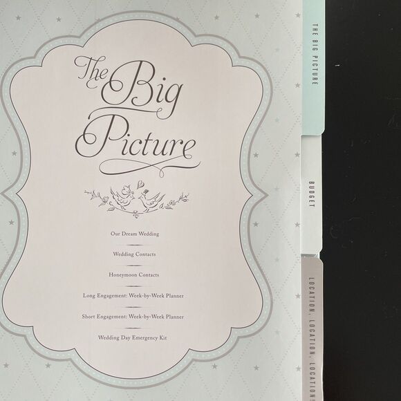 Wedding Planner & Organizer Hardcover Mindy‎ Weiss Ring Binder Illustrated New - Picture 5 of 11